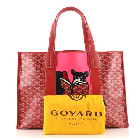 goyard coated canvas tote|goyard tote where to buy.